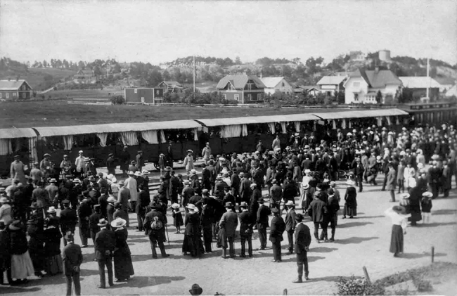 Öppna sommarvagnar i Söderköping 1910-tal