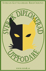 Logotype Sverak diplomerad uppfödare
